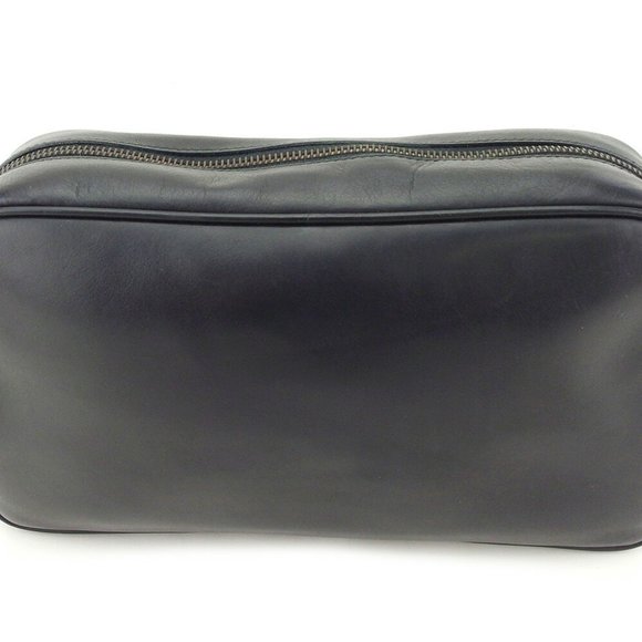 GUCCI Clutch Bag Double G Leather Auth USED T7728 - Picture 1 of 6